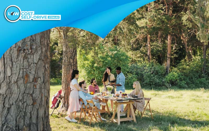 thumbnail group on a picnic at Springbrook National Park, Gold Coast spots, October 2024, Australia